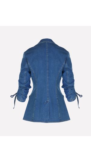 Norah Denim Blazer-hover