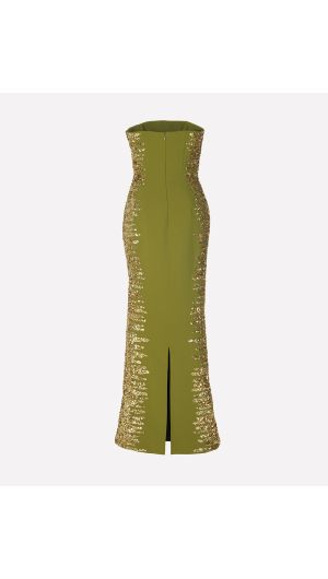 Contour Embroidery Gown
