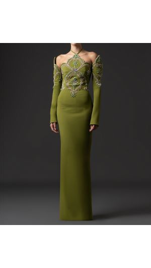 Cold Shoulder Gown