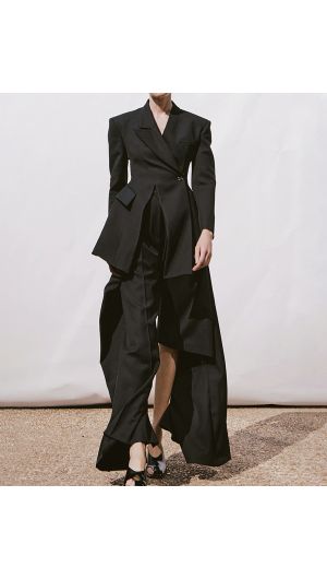 Slit Knee Pants