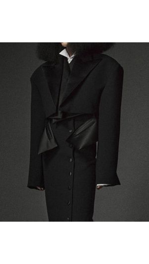Cropped Tuxedo Jacket