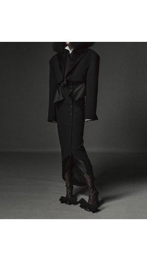 Jacket Collar Skirt