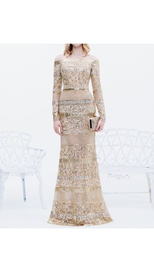 Baroque Beaded Gown