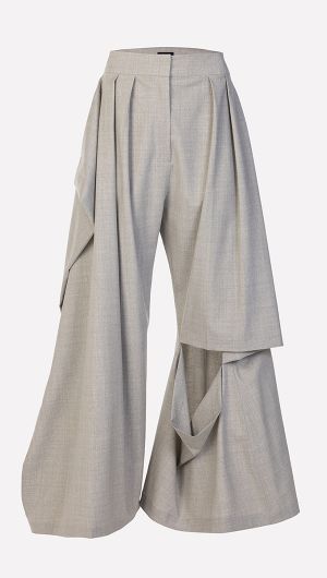 Slit Knee Pants