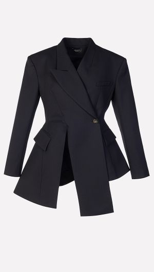 Asymmetric Peplum Jacket