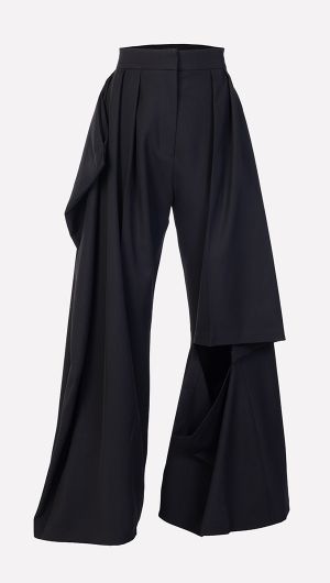 Slit Knee Pants