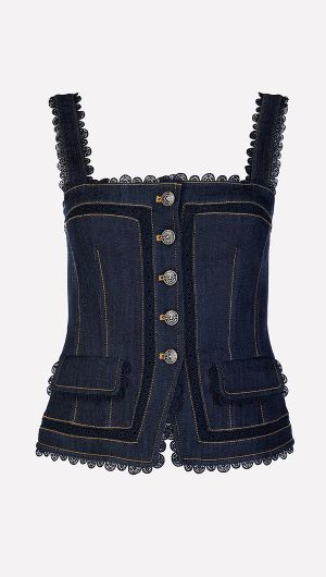 Guipure Lace Myra Top-default