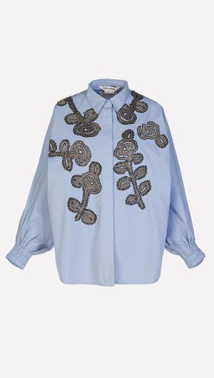Metallic Beadwork Shirt