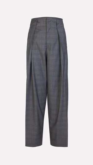 Ronda Checked Pleat Pants