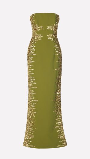 Contour Embroidery Gown