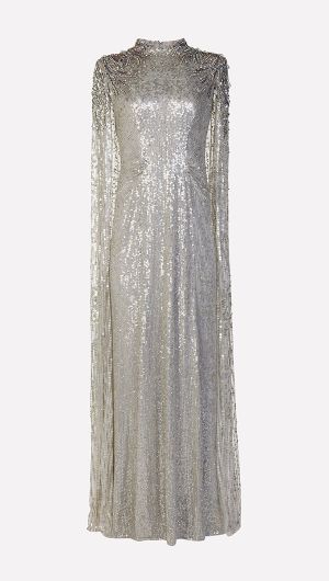 Dakota Cape Sleeve Gown-default
