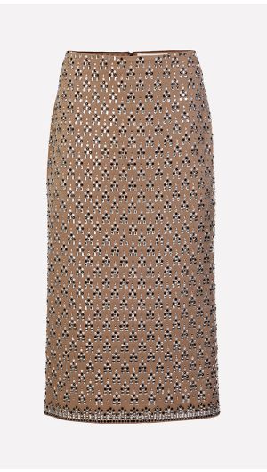 Astra Beaded Midi Skirt