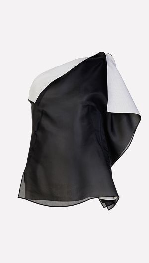 Sculptural Double Layer Top