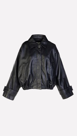 Leather Blouson Jacket