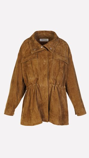 Sculptural Suede Jacket
