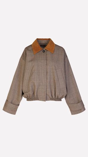 Suede Collar Blouson