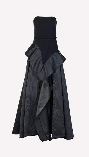 Anneline Front Ruffle Gown