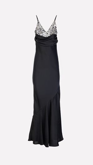 Asia Beaded Bustier Gown