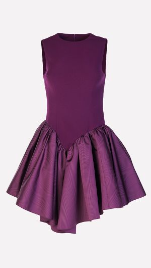 Camille Tafetta Puff Skirt Dress