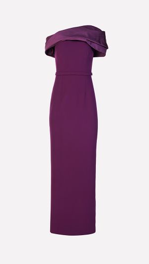 Phira Asymmetric Drape Gown