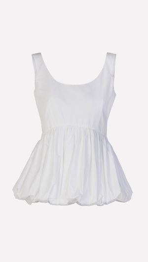 Puff Peplum Top