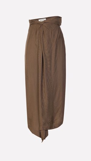 Microcheck Sarong Top