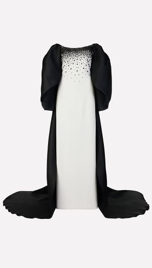 Monochrome Gown & Cape