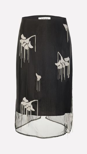 Embroidered Tulip Skirt
