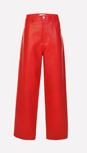 Baggy Leather Pants-default