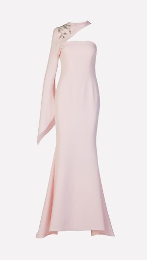Raha One Sleeve Gown