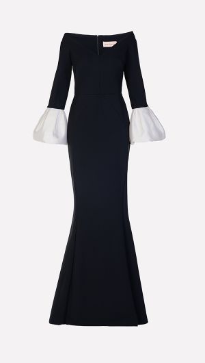 Irving Contrast Cuff Gown