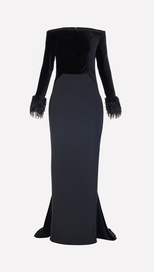 Fiora Fur Cuff Gown