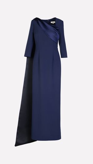 Solenne Fold Bodice Gown