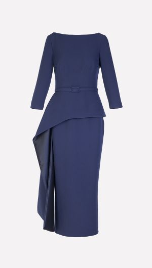 Estelle Satin Panel Dress-default