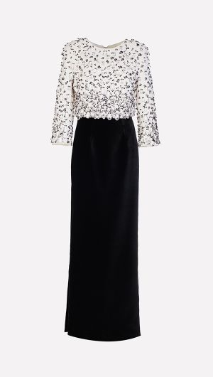 Astra Beaded Top & Acilah Velvet Skirt-default